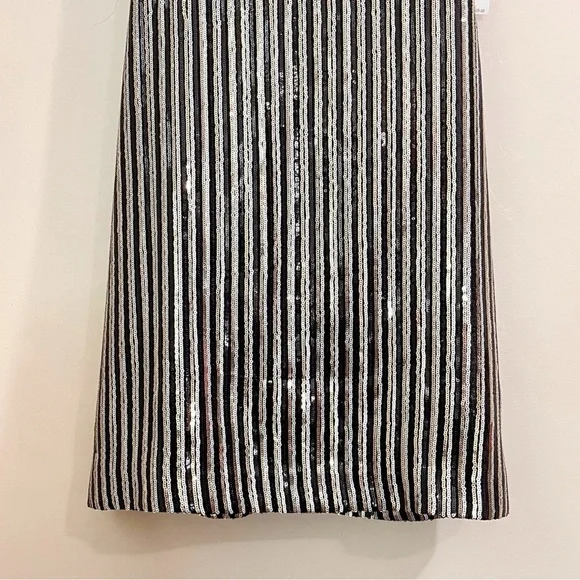 NWT CeCe Sequin Stripe Slip Dress - Picture 5 of 16